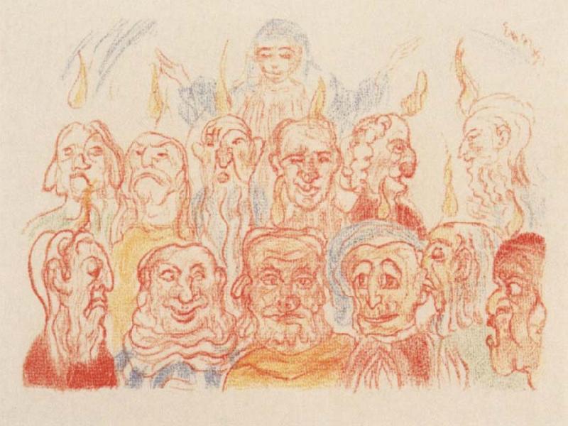 James Ensor The Descent of the Holy Ghost